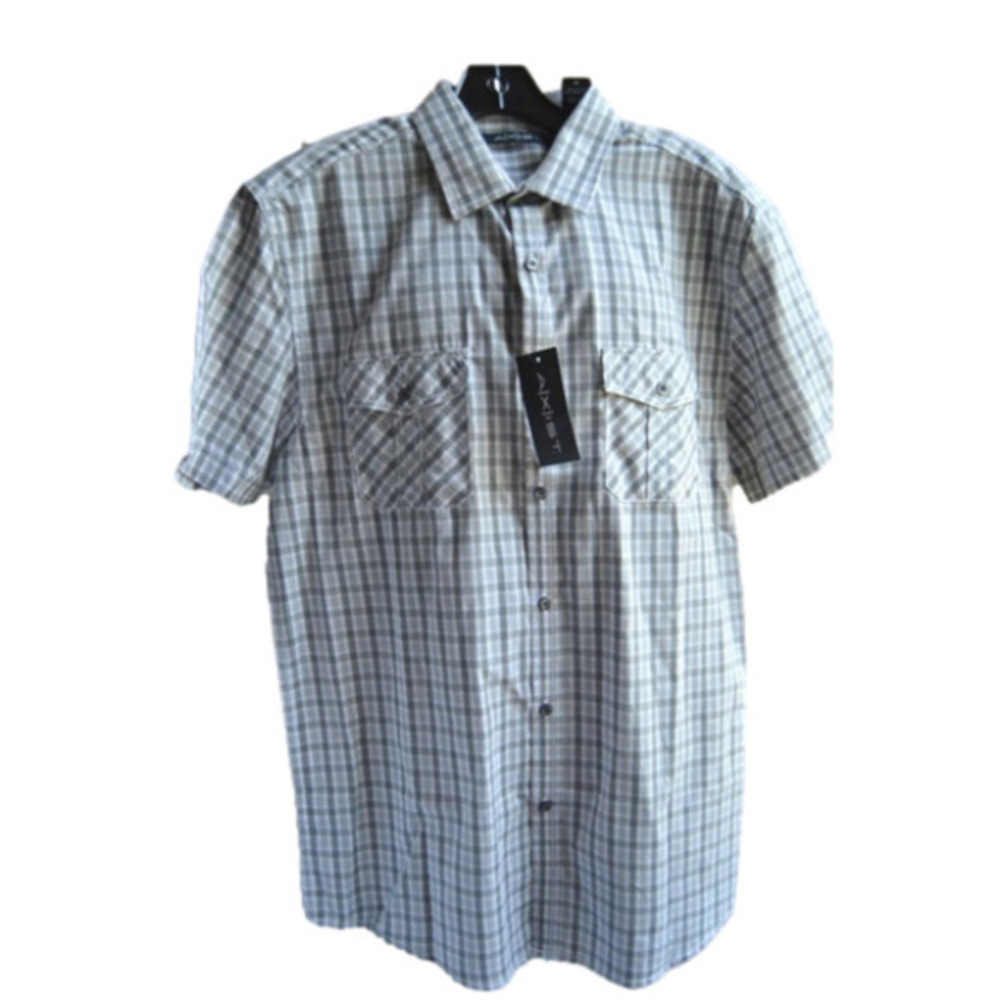 𝅺axist Short Sleeve Plaid Shirt